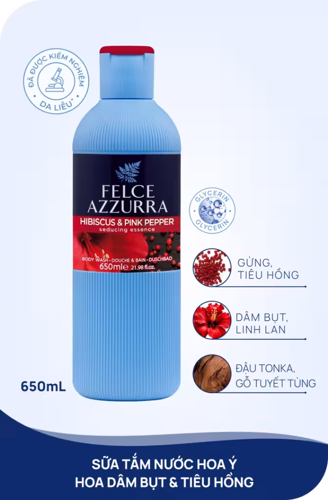 Sữa tắm Hoa dâm bụt 650