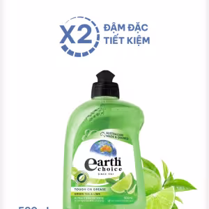 Nước rửa chén đậm đặc thuần chay Chanh trà xanh