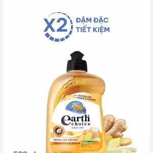 Nước rửa chén đậm đặc thuần chay Gừng xả